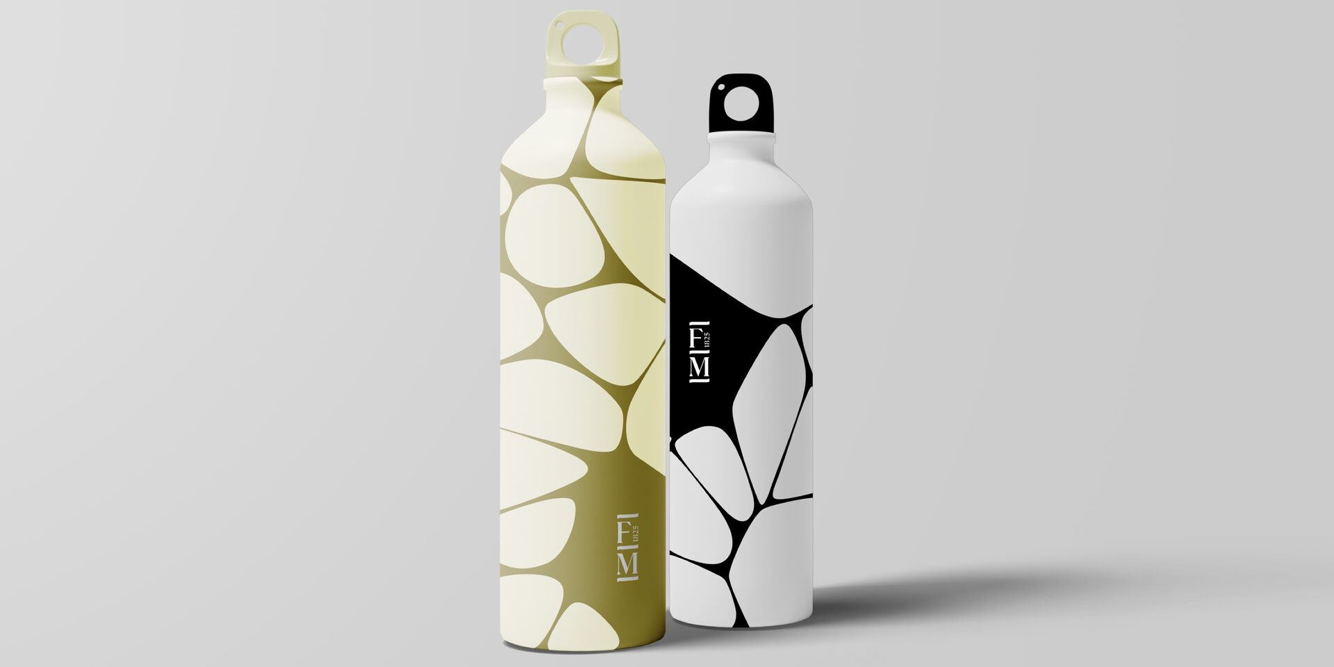FMUL bottle with the cellular pattern