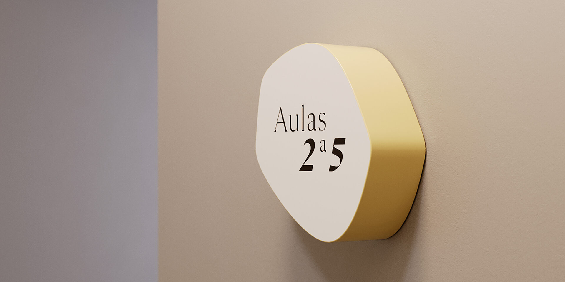 Classroom sign in yellow