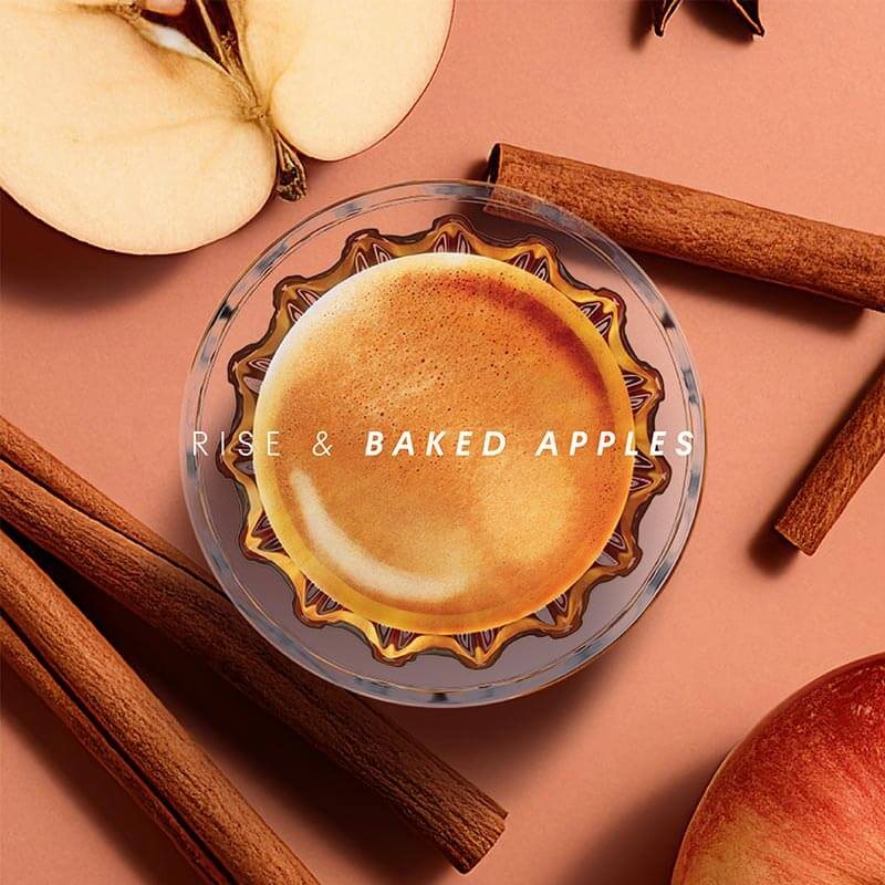 Social post: RISE and baked apples